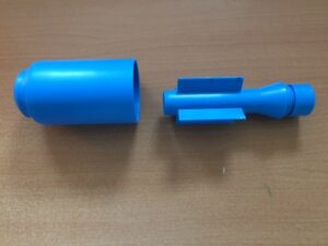 small series injection molded part